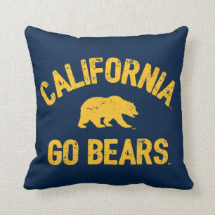 California Go Bears Gold Throw Pillow