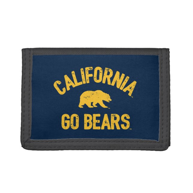 California Go Bears Gold Trifold Wallet (Front)