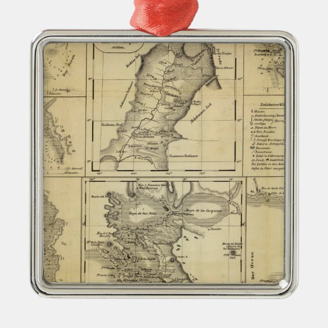 California Gold Rush Metal Ornament (Front)