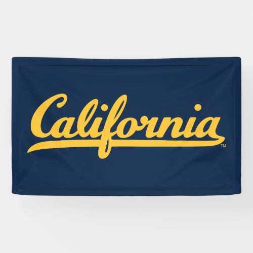 California Gold Script Banner