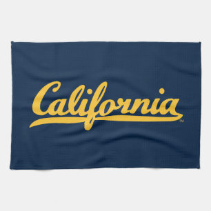 California Gold Script Kitchen Towel