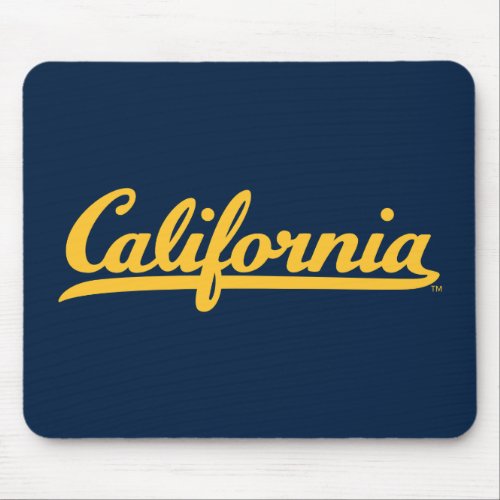 California Gold Script Mouse Pad