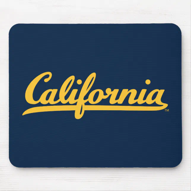 California Gold Script Mouse Pad | Zazzle