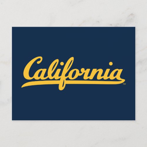 California Gold Script Postcard