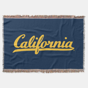 California Gold Script Throw Blanket