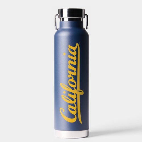 California Gold Script Water Bottle