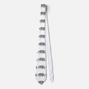 CALIFORNIA GOLDEN BEAR BAR CODE Pattern Design Tie