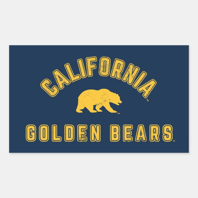California Golden Bears Rectangular Sticker (Front)