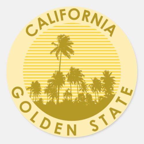  California Golden State Classic Round Sticker
