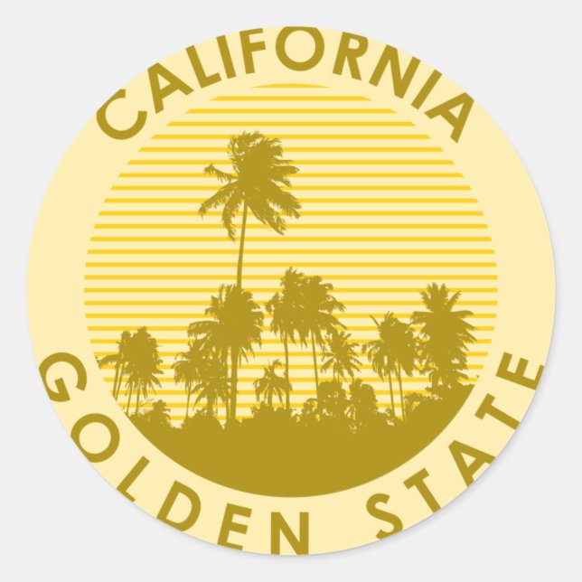  California Golden State Classic Round Sticker (Front)