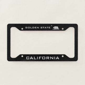 California Golden State With Logo License Plate Frame