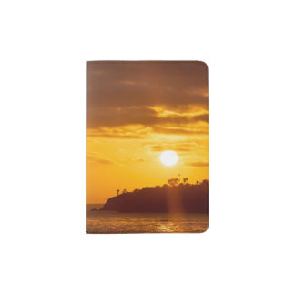 California Golden Sunset at Laguna Beach Passport Holder