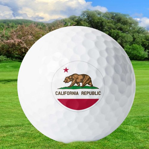 California Golf Balls state Flag  Patriots Golf Balls