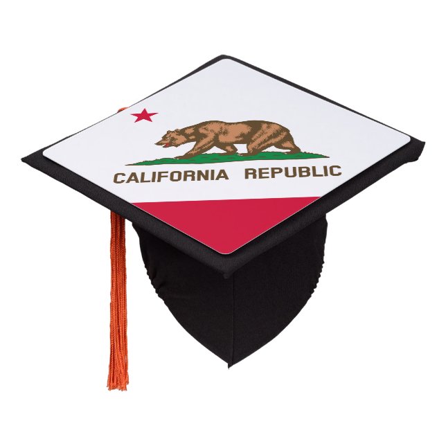 California Graduation Cap Topper (Angled)