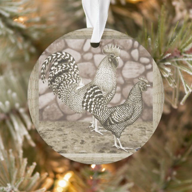 California Gray Chickens Ornament (Tree)