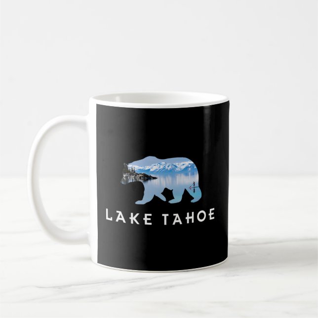 California Grizzly Bear Lake Tahoe Coffee Mug (Left)