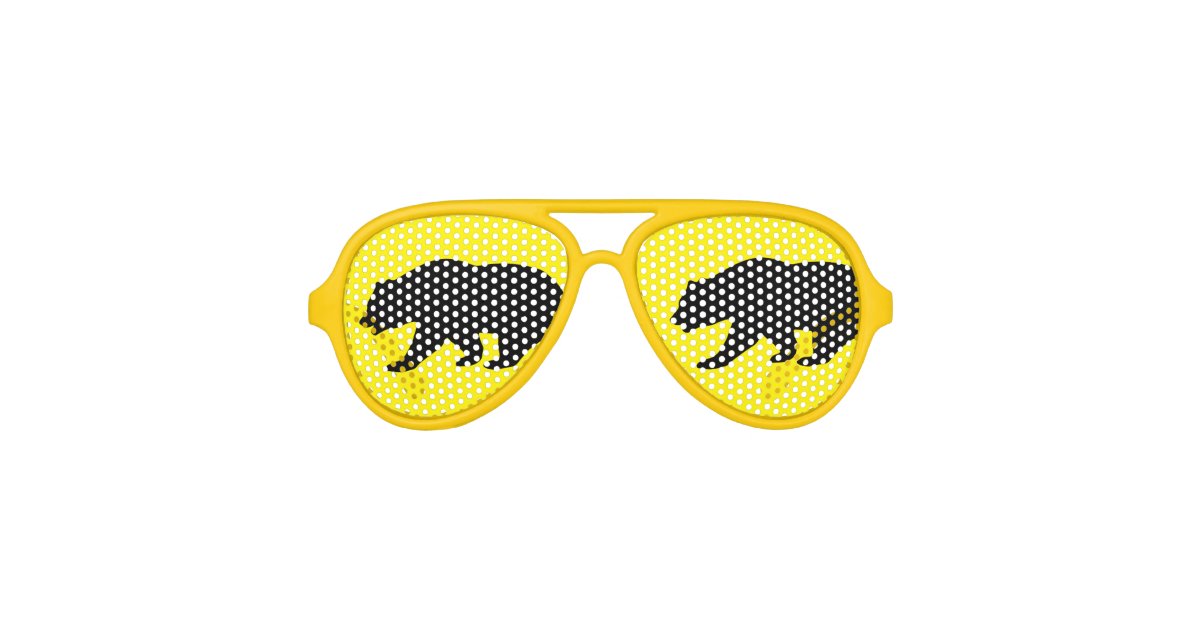 California grizzly bear party shades sunglasses