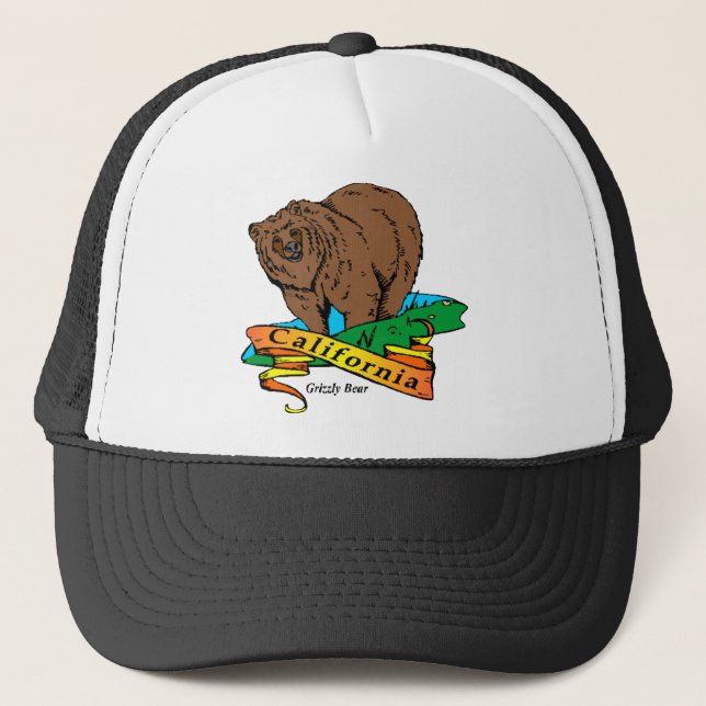 California Grizzly Trucker Hat (Front)