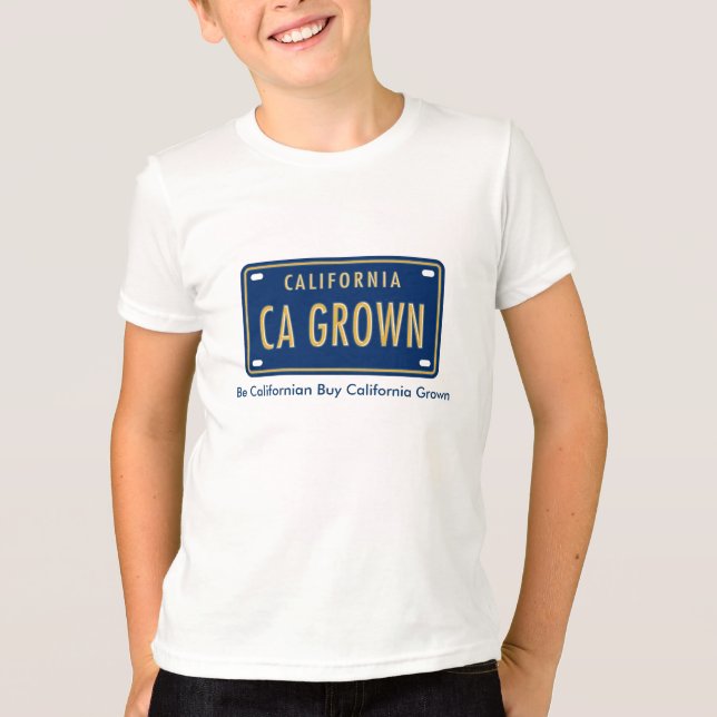 California Grown Logo Youth T-Shirt (Front)