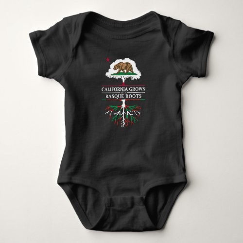 California Grown with Basque Roots Baby Bodysuit