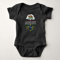 California Grown with Brazilian Roots Baby Bodysuit
