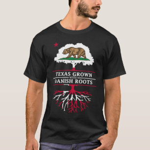 California Grown with Danish Roots  Denmark T-Shirt