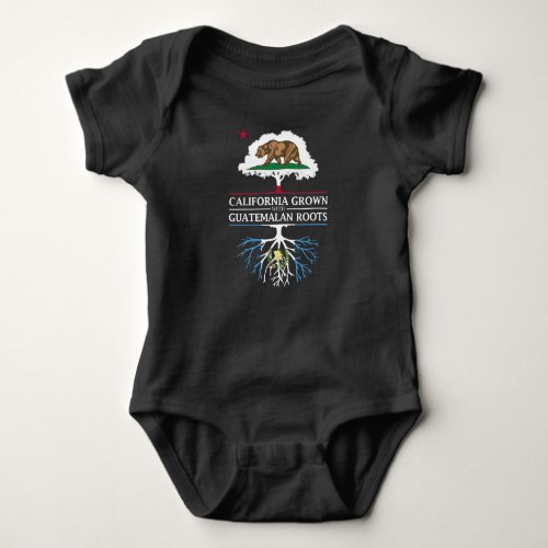 California Grown with Guatemalan Roots Baby Bodysuit