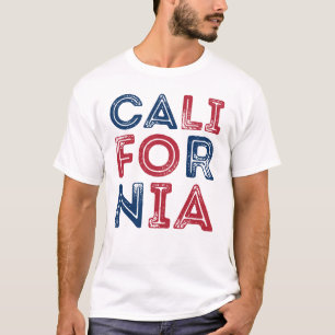 California Grunge Style Lettering Men's T-Shirt