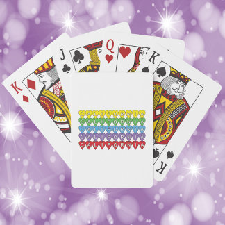 California Heart Pattern Colorful Poker Cards
