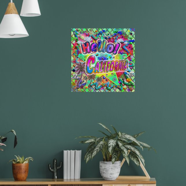 California Hello! Poster (Living Room 1)