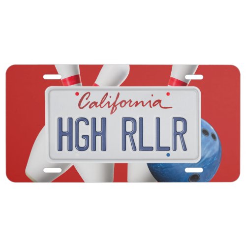 California HGH RLLR License Plate