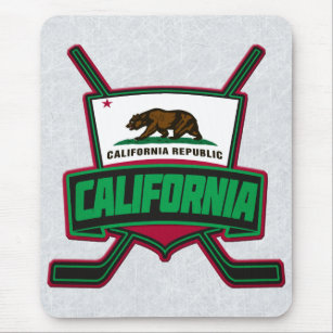 California Hockey Logo Shield Mouse Pad