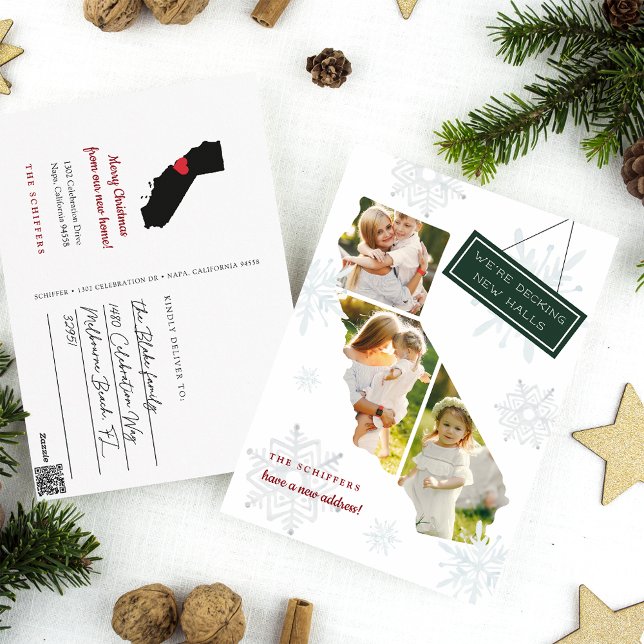 California Holiday Moving Announcement Postcard (Creator Uploaded)