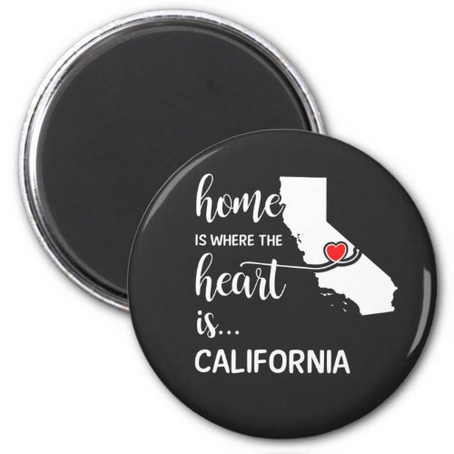 California home is where the heart is magnet
