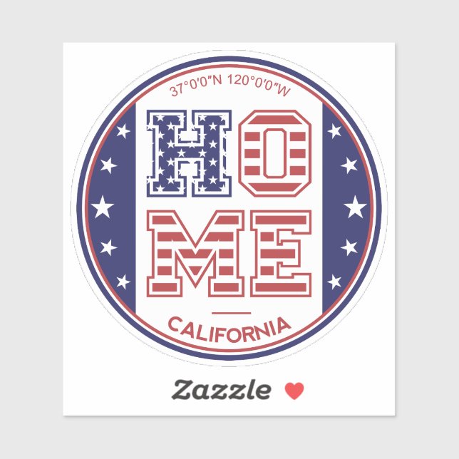 California Home Sticker (Sheet)