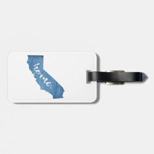 California Home Wood Grain Luggage Tag