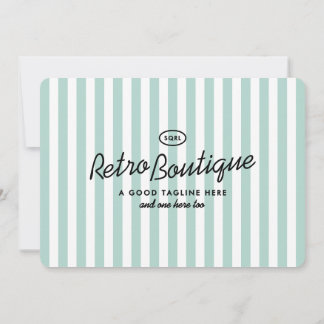 California Hotel Stripes Office Card Stationery