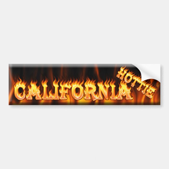 california hottie bumper sticker (Front)