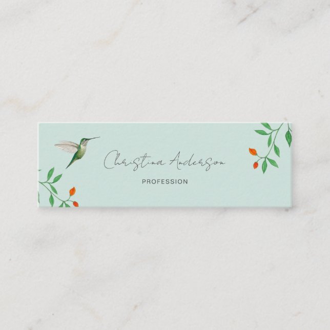 California Hummingbird  Business Card (Front)