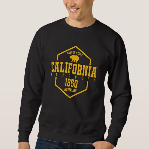 California I Los Angeles Retro Beach Golden State  Sweatshirt
