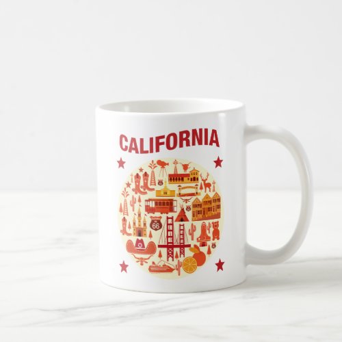 California Icons Coffee Mug