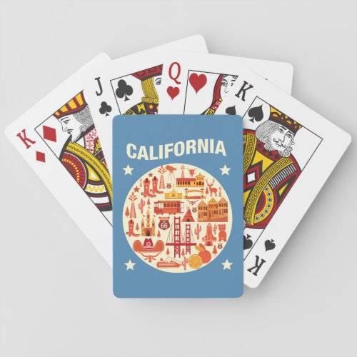 California Icons Poker Cards