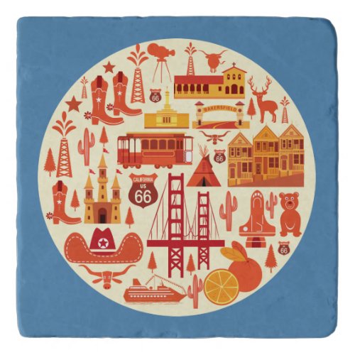 California Icons Trivet