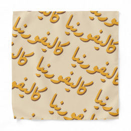 California in Arabic Bandana