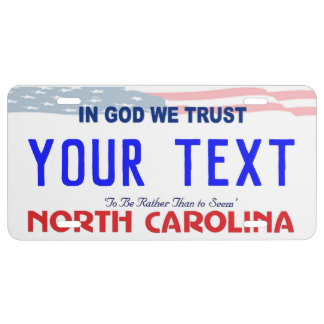 California In God We trust Custom License Plate