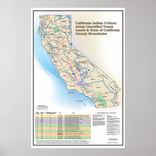 California Indian Culture Areas _ Map Poster