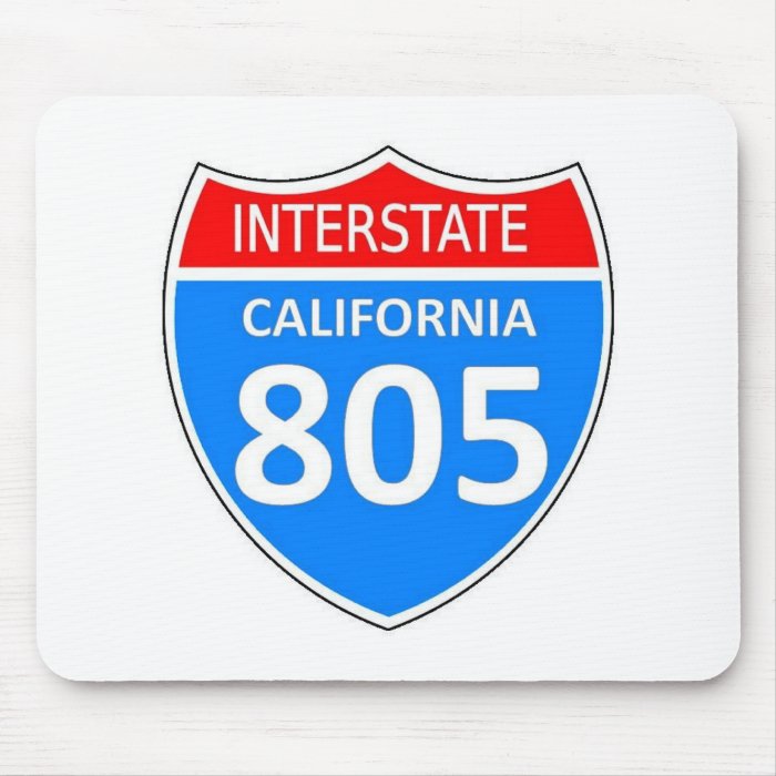 California Interstate 805 Mousepad