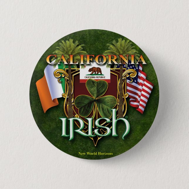 California Irish Pride Button (Front)