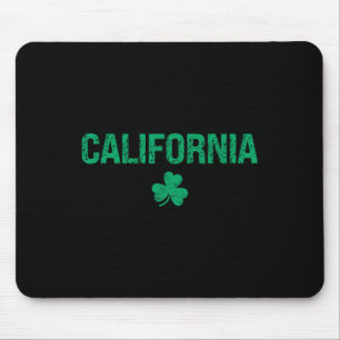 California Irish Shamrock St Patrick's Day Mouse Pad