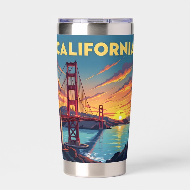 California Keepsake | The Golden Gate Bridge  Insulated Tumbler (Front)